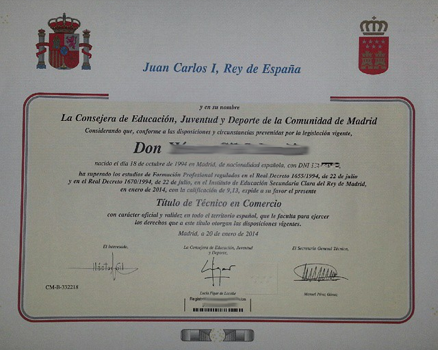 comprar título fp en Madrid